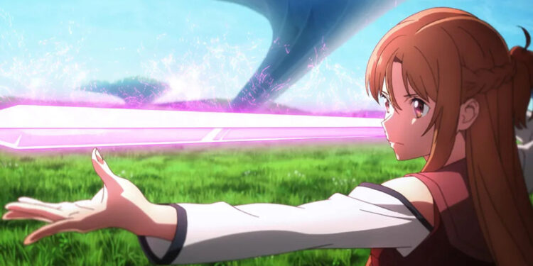 nhân vật asuna trong anime Sword Art Online: Progressive -Scherzo of the Deep Night-