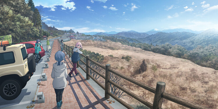 Ảnh visual của movie Yuru Camp vào mùa hè năm 2022
